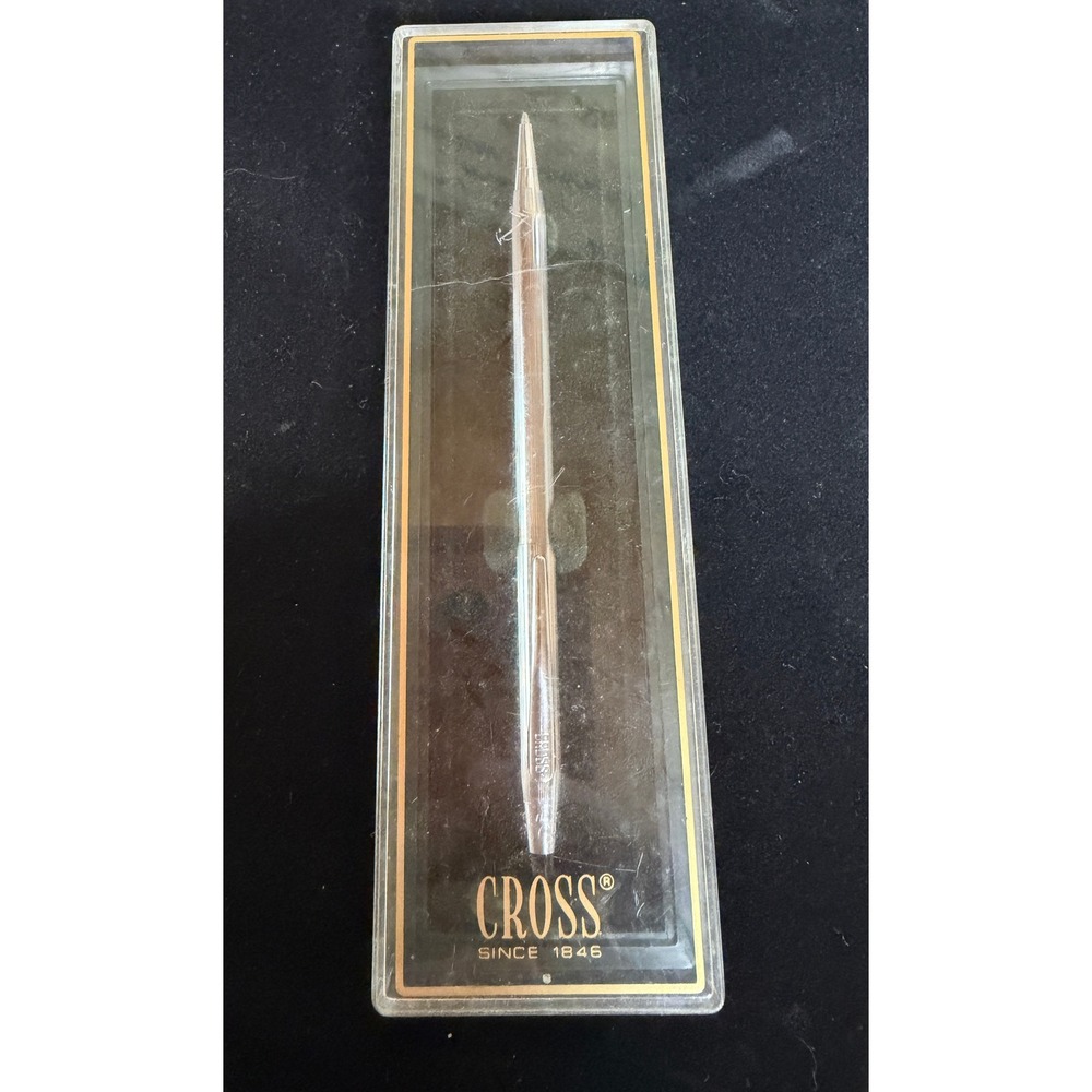Vintage Cross Century 1/10 Filled Ballpoint Pen USA Engraved Jack Case
